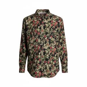 Legacy Edition Men Long Sleeve Button Up Camouflage Shirt 100% Cotton Sz. Lrg